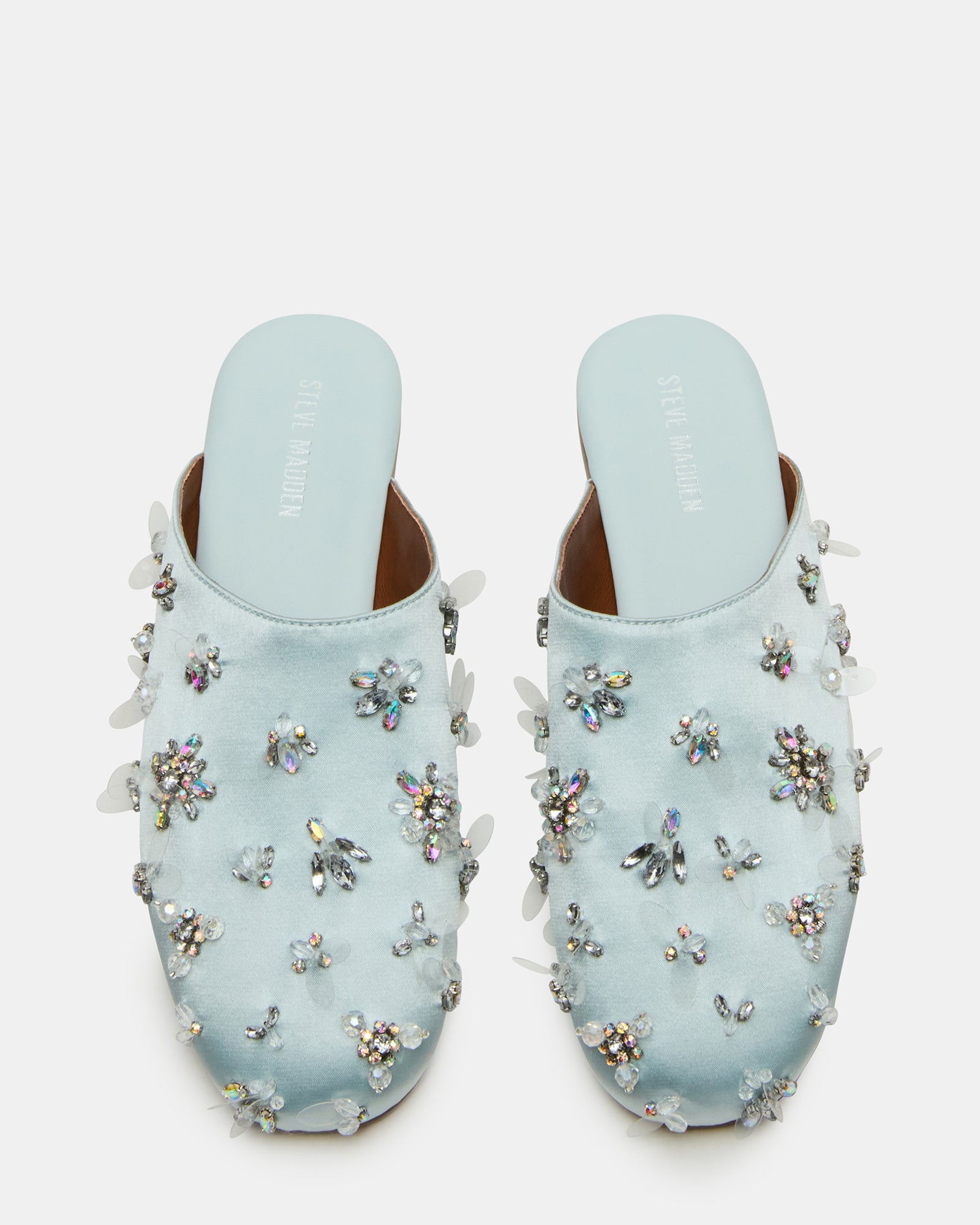 PEARSON BLUE SATIN RHINESTONES